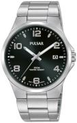 Pulsar 99999 Herreklokke PS9619X1 Sort/Stål Ø38 mm