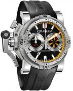 Graham Chronofighter Oversize Herreklokke 2OVES.B15A Sort/Gummi Ø47