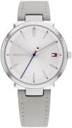 Tommy Hilfiger Dameklokke 1782410 Zoey Sølvfarget/Lær Ø34 mm