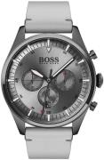 Hugo Boss Herreklokke 1513710 Grå/Lær Ø44 mm