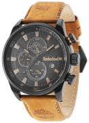 Timberland Herreklokke 14816JLB/02 Henniker Sort/Lær Ø46 mm