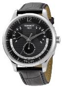 Tissot Herreklokke T063.637.16.057.00 Tradition Sort/Lær Ø42 mm