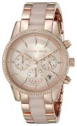 Michael Kors Dameklokke MK6307 Ritz Rosegullfarget/Rose-gulltonet