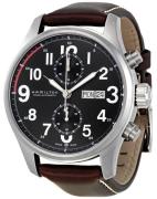 Hamilton Herreklokke H71716533 Khaki Field Sort/Lær Ø44 mm