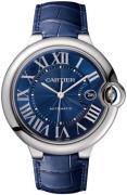 Cartier Herreklokke WSBB0027 Ballon Bleu De Blå/Lær Ø42 mm