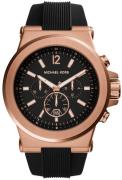 Michael Kors Herreklokke MK8184 Dylan Sort/Gummi Ø48 mm