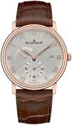 Blancpain Herreklokke 6606A-3642-55A Villeret Sølvfarget/Lær Ø40 mm