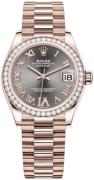 Rolex Dameklokke 278285RBR-0027 Datejust 31 Grå/18 karat rosé gull