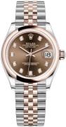 Rolex Dameklokke 278241-0028 Datejust 31 Brun/18 karat rosé gull