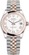 Rolex Dameklokke 278241-0002 Datejust 31 Hvit/18 karat rosé gull