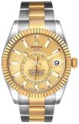 Rolex Herreklokke 326933-0001 Sky-Dweller Gulltonet/18 karat gult