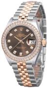 Rolex Dameklokke 279381RBR-0011 Lady-Datejust 28 Brun/18 karat rosé