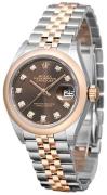 Rolex Dameklokke 279161-0011 Lady-Datejust 28 Brun/18 karat rosé