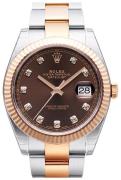 Rolex Herreklokke 126331-0003 Datejust 41 Brun/18 karat rosé gull