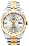 Rolex Herreklokke 126303-0002 Datejust 41 Sølvfarget/18 karat gult