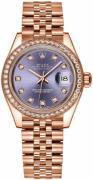 Rolex Dameklokke 279135RBR-0011 Lady-Datejust 28 Lilla/18 karat rosé