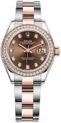 Rolex Dameklokke 279381RBR-0012 Lady-Datejust 28 Brun/18 karat rosé