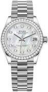 Rolex Dameklokke 278289RBR-0005 Datejust 31 Hvit/18 karat hvitt gull