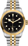 Tudor Herreklokke M79543-0001 Black Bay Sort/Gulltonet stål Ø41 mm