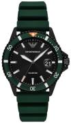 Emporio Armani Herreklokke AR11464 Diver VALUE_INKNOWN Sort/Gummi