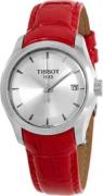 Tissot Dameklokke T035.210.16.031.01 Couturier Sølvfarget/Lær Ø32