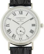 Longines Herreklokke L4.805.4.11.2 Presences Hvit/Lær Ø38.5 mm