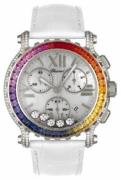 Chopard Dameklokke 283582-1016 Happy Sport Hvit/Lær