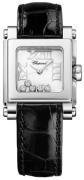 Chopard Dameklokke 278516-3001 Happy Sport Hvit/Lær 30x24 mm