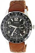 Guess Herreklokke W1244G2 Sort/Lær Ø44 mm