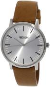 Nixon Herreklokke A10582853-00 Sølvfarget/Lær Ø40 mm