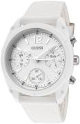 Guess Dameklokke W1296L1 Hvit/Gummi Ø38 mm