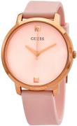 Guess Dameklokke W1210L3 Rosegullfarget/Gummi Ø40 mm