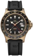 Glycine Herreklokke GL0320 Combat Sub Sort/Gummi Ø42 mm