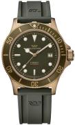 Glycine Herreklokke GL0325 Combat Sub Grønn/Gummi Ø42 mm