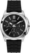 Guess Herreklokke W1177G3 Sort/Gummi Ø44 mm