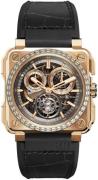 Bell & Ross Herreklokke BR-X1-TOURBILLON-ROSE-GOLD-DIAMO