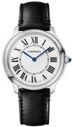 Cartier WSRN0031 Ronde Must Hvit/Lær Ø36 mm