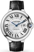 Cartier Herreklokke WSBB0026 Ballon Bleu De Sølvfarget/Lær Ø42 mm