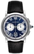 Cartier Herreklokke W1556239 Rotonde de Blå/Lær Ø40 mm