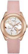 Guess Dameklokke W0895L6 G Twist Hvit/Lær Ø39 mm