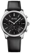 Hugo Boss Herreklokke 1513430 Time One Sort/Lær Ø42 mm