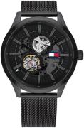 Tommy Hilfiger Herreklokke 1791644 Sort/Stål Ø44 mm