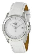 Tissot Dameklokke T035.210.16.011.00 Hvit/Lær Ø32 mm