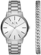 Armani Exchange Herreklokke AX7138SET Cayde Sølvfarget/Stål Ø42 mm