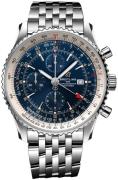 Breitling Herreklokke A24322121C2A1 Navitimer Gmt Blå/Stål Ø46 mm