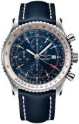 Breitling Herreklokke A24322121C2X2 Navitimer Gmt Blå/Lær Ø46 mm