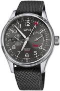 Oris Herreklokke 01 114 7746 4063-Set 5 22 15FC Aviation Grå/Lær