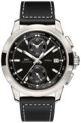 IWC Herreklokke IW380901 Ingenieur Sort/Lær Ø44 mm