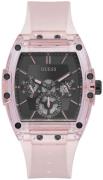 Guess Herreklokke GW0032G1 Get in Touch Foundation Sort/Gummi Ø44 mm