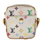 Pre-owned Hvitt lerret Louis Vuitton Crossbody Bag